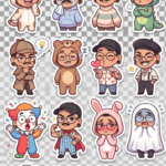 Eu vou Fazer sticker para seu canal na twitch