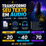 Eu vou Transformar seu texto em áudio com voz natural