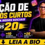 Eu vou Editar seus vídeos curtos para redes sociais