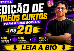 Eu vou Editar seus vídeos curtos para redes sociais