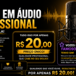 Eu vou Transformar suas palavras em uma voz profissional