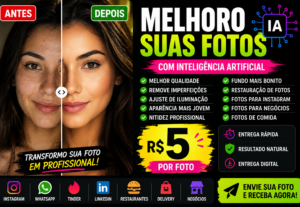 Eu vou melhorar suas fotos com inteligência artificial