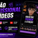 Eu vou editar seus vídeos de maneira profissional.