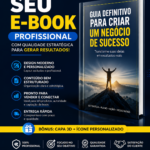 Eu vou Criar Seu E-book Profissional com Design Moderno e Ca