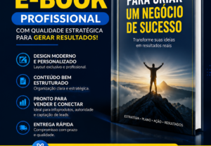 Eu vou Criar Seu E-book Profissional com Design Moderno e Ca