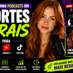 Eu vou Transformar seu podcast em cortes virais para redes