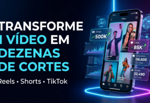 Eu vou criar cortes do seu vídeo que geram engajamento