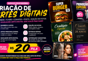 Eu vou Criar Banners, Artes Digitais, Convites, Flyers etc