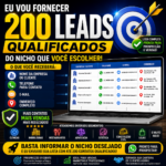 Eu vou Fornecer 200 Leads,Clientespara seu Negócio