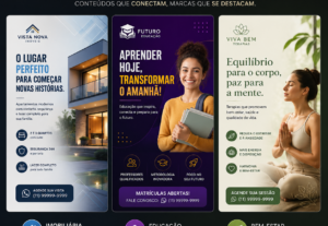 Eu vou auxiliar em artes de empresas, negócios e professores