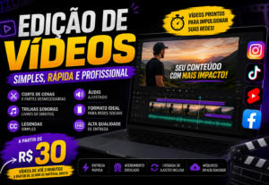 Eu vou editar seu vídeo em 30 minutos edição simples