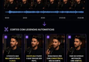 Eu vou criar cortes do seu vídeo