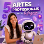 Eu vou criar 5 artes profissionais para Instagram da sua mar...