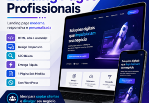 Eu vou criar uma landing page profissional responsiva