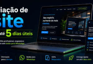 Eu vou Criar seu site em até 5 dias úteis