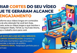 Eu vou criar cortes do seu vídeo