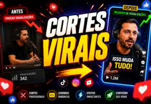 Eu vou Fazer cortes virais para TikTok e Reels