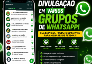 Eu vou divulgar sua empresa em grupos de WhatsApp