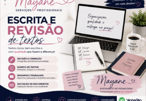 Eu vou escrever, revisar e corrigir textos em português