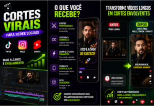 Eu vou fazer Cortes Virais para Redes Sociais
