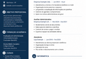 Eu vou criar ou atualizar seu currículo