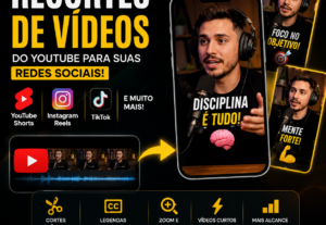 Eu vou criar recortes de videos pra postagem no YouTube