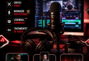 Eu vou Deixar seu vídeo pronto em 3dias no modelo podcast