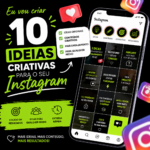 Eu vou criar 10 ideias criativas para o seu Instagram