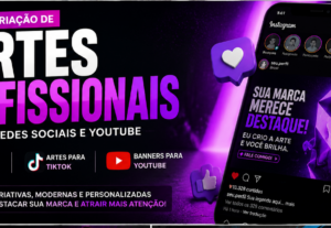 Eu vou criar desing para a suas redes sociais, em menos de 2...