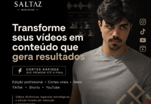 Eu vou Fazer Cortes de Vídeos Profissionais para Engajamento