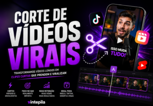Eu vou Fazer os cortes virais do seus vídeos.