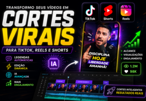 Eu vou criar cortes impactantes a partir dos seus vídeos