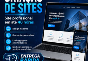 Eu vou fazer seu site em até 48 horas