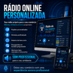 Eu vou fazer a Rádio Online Personalizada para seu comércio