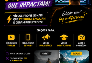 Eu vou Editar seus vídeos e criar clips