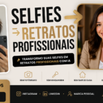Eu vou transformar suas selfies em retratos profissionais