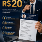 Eu vou criar seu currículo profissional em até 24 horas