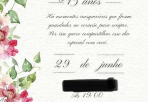 Eu vou fazer convites de aniversário/eventos