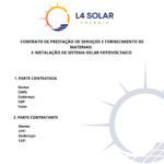 Eu vou Fazer Contrato De Venda E Instalação De Painel Solar