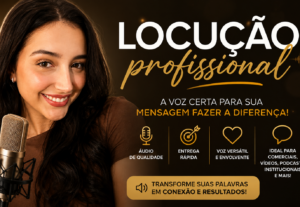 Eu vou criar 3 tipos de locuções comerciais
