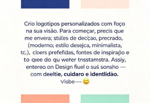 Eu vou criar seu logotipo com identidade e profissionalismo