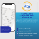 Eu vou criar uma aplicação para você emitir etiquetas