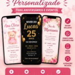 Eu vou fazer convite digital personalizado para aniversário