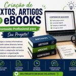Eu vou escrever textos, artigos, eBooks e conteúdos personal