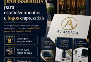 Eu vou criar logos e artes promocionais para estabelecimento