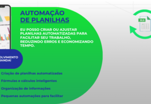 Eu vou Criar planilhas automatizadas para você