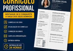 Eu vou fazer Criação de CURRÍCULO PROFISSIONAL