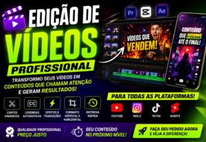 Eu vou editar seu vsl ou YouTube,Reels ou canal Dark