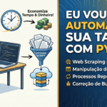 Eu vou automatizar sua tarefa com python.