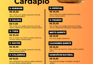 Eu vou Transformar ideias em cardápios, banners e mockups